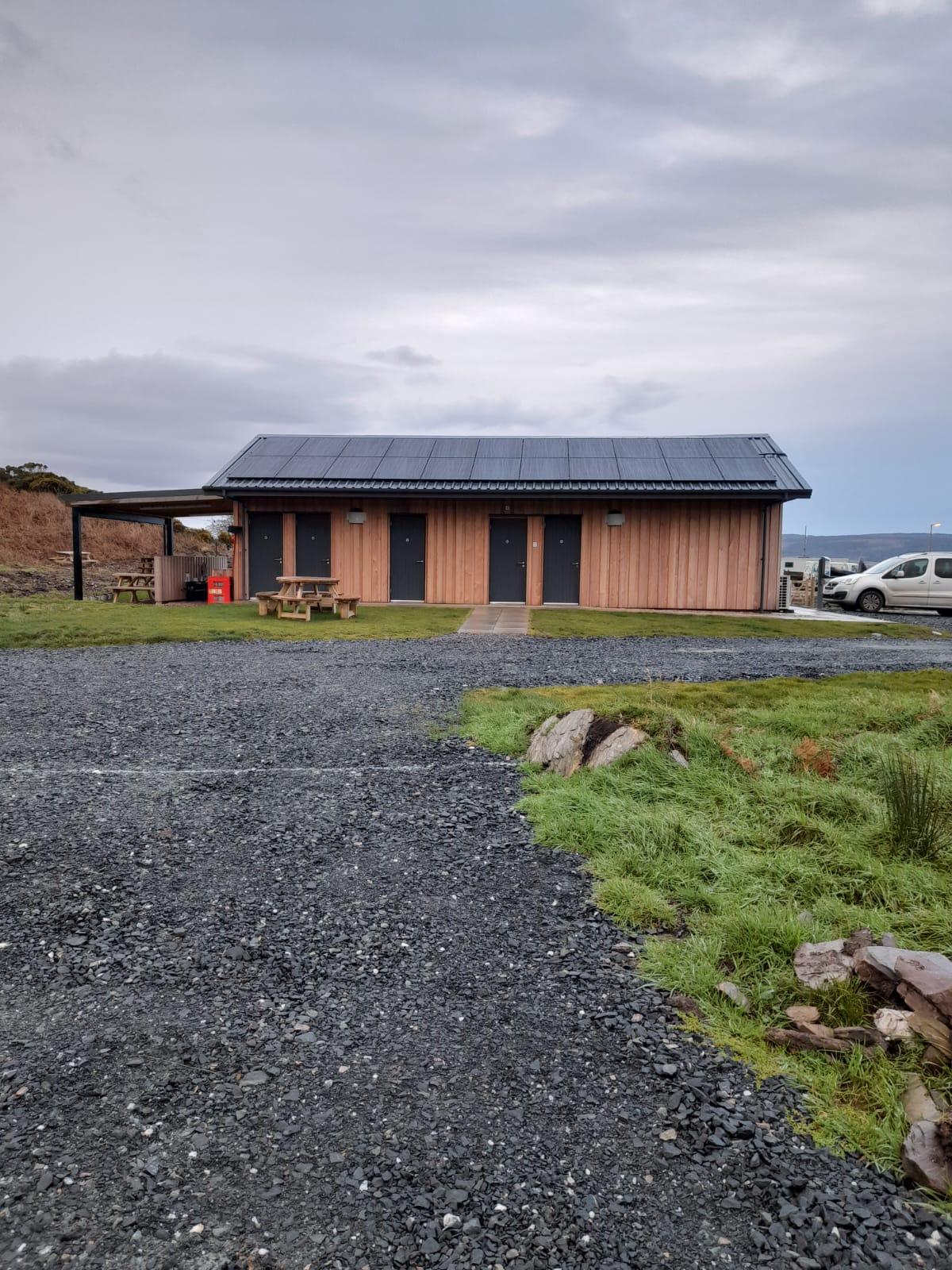 Back of facilities building